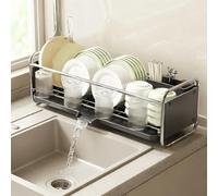 Scolapiatti con scolapiatti, con scolapiatti, organizzazione da cucina per ciotole, piatti e tazze