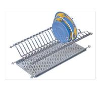 SCOLAPIATTI CON VASCHETTA ACCIAIO INOX CM 76