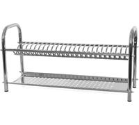 Scolapiatti da 40 cm in acciaio inox da appoggio made in italy