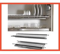 Scolapiatti da Cucina Colapiatti Incasso Acciaio Inox 76 86 cm con Vaschetta
