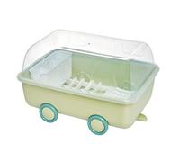 Scolapiatti da cucina con beccuccio girevole, portaposate e tazza nizer verde scuro, scolapiatti salvaspazio per una cucina efficiente Sto & sil