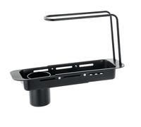 Scolapiatti da cucina in acciaio, cestello di lavaggio del con filtro regolabile | cestello di essiccazione del retrattile | Organizzatore da cucina sul con