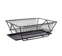 Scolapiatti da cucina in metallo, organizer per lavello, piatto, ciotola, portabicchieri, salvaspazio, resistente ed elegante.