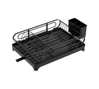 Scolapiatti da cucina per bancone da cucina, scolapiatti da cucina, grande scolapiatti da cucina con scolapiatti | Scaffale portaoggetti con portaposate, scolapiatti per stoviglie