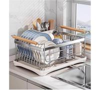 Scolapiatti da cucina, scolapiatti in acciaio inox, scolapiatti for lavello da cucina, organizer e contenitori for la cucina(White)