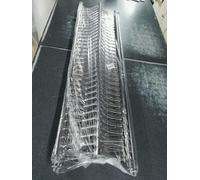 SCOLAPIATTI DA INCASSO IN ACCIAIO INOX CM.86 CON VASCHETTA RACCOGLI GOCCE INOX