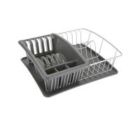 Scolapiatti da Lavandino Metaltex Grigio [35 x 30 x 11 cm]