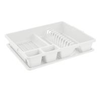 Scolapiatti da Lavello con Vassoio Grande Bianco 47 x 38 x 8,5 cm