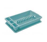 Scolapiatti da Lavello con Vassoio Piccolo Blu Delfin 45 x 26 x 8,5 cm