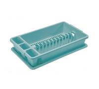 Scolapiatti da Lavello con Vassoio Piccolo Blu Delfin 45 x 26 x 8,5 cm