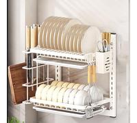 Scolapiatti da parete MultiLevel Kitchenwith Drainboard con Scolapiatti a doppio strato per efficiente bancone cucina Sto