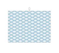 Scolapiatti di colore chiaro per il bancone della cucina, linea geometrica a traliccio, moderno, XL, tappetino scolapiatti morbido, grande, 18 x 24 pollici
