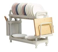 Scolapiatti doppio in plastica, soluzione funzionale per organizzare la cucina