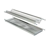 Scolapiatti e bicchieri su due piani con bacinella inox AISI 304 INOXMATIC