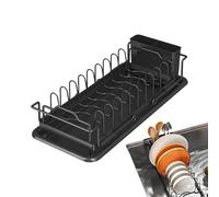 Scolapiatti espandibile, scolapiatti espandibile, organizer antiscivolo per bancone della cucina, camper, fattoria, bar, pentola di vetro, vaschetta per biberon, lavello