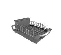 Scolapiatti Estensibile, Grande Capacità, Salvaspazio, Portautensili, Organizer For Stoviglie, Dal Design Cavo(Gray)