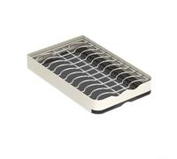 Scolapiatti estraibile in acciaio inox, regolabile, organizer per armadietti da cucina, con sistema di drenaggio automatico dell'acqua, per piatti, ciotole, bancone, soluzione salvaspazio