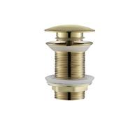 Scolapiatti for lavabo in oro nero, resistente alla corrosione, con pulsante pop-up, troppopieno, tappo di scarico for vasca da bagno, senza foro Adatto a lavandini e vasche da bagno(BG No Hole)