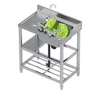 Scolapiatti for rubinetto for cucina ristorante esterno 80x50x85cmC(90x50x85cm)