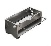 Scolapiatti in acciaio al carbonio per spugne e strofinacci con design inclinato integrato per incanalare l'acqua verso il lavandino