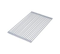 Scolapiatti in Acciaio e Silicone Flessibile Plastica Grigia Acciaio e Tecnoplastica Emuca