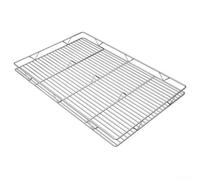 Scolapiatti in acciaio inox, 50 x 40 cm, griglia ispessita per asciugare la carne, con ventilazione migliorata, semplice da pulire, per uso esterno e interno