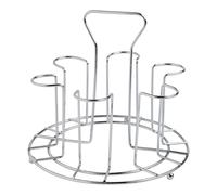Scolapiatti in acciaio inox invertito per 6 o 8 bicchieri | Mantiene i bicchieri igienicamente asciutti con un design capovolto che drena in modo efficiente e consente di risparmiare