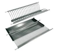 Scolapiatti in acciaio inox Pensile Completa di vaschetta raccogligocce da 56 cm