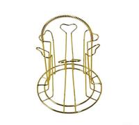 Scolapiatti in acciaio inox per bicchieri, supporto per asciugatura invertito con utilizzo efficiente dello spazio, design leggero ed elegante per cucina o bar (oro)