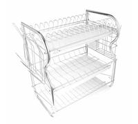 Scolapiatti in ferro, antiruggine, porta piatti da cucina e organizer per utensili, scaffale durevole per casa e ristorante