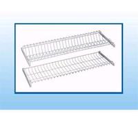 Scolapiatti In Ferro Plastificato Bianco Ad Incasso Due Moduli In Filo 86cm- 1 Pezzo