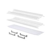 Scolapiatti in filo finitura verniciato bianco per pensili da 80 cm Bianco