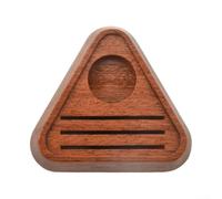 Scolapiatti in legno per filtri da caffè per schermi da 51/53/58 mm, con fondo che non lascia segni e layout organizzato per baristi (A)