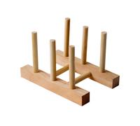 Scolapiatti in legno - Scolapiatti compatibile con piatti, tazze, ciotole e taglieri, supporto per scolapiatti, organizer da piano cucina