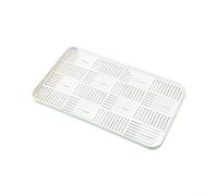 Scolapiatti in plastica robusta, design scanalato, colore bianco | Divisione degli strati superiore e inferiore, facile separazione, pulizia accurata, previene la formazione di muffe