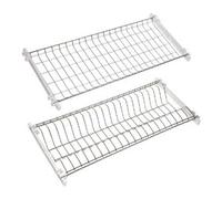 Scolapiatti Acciaio Inox 18 8 2 Piani Per Pensili 86 Cm