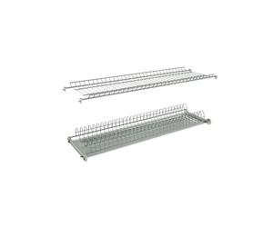 Scolapiatti incasso pensili da 90 cm. con telaio in alluminio regolabile