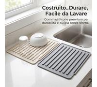 Scolapiatti Moderno in Silicone, Stuoia Drenante Moderna, per stoviglie