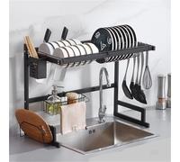 Scolapiatti multifunzione per lavello da cucina, 64 x 31 x 50 cm, per massimizzare lo spazio e l'efficienza della cucina, facile da pulire e design durevole