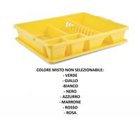 Scolapiatti munito di salvagoccia di COLORE MISTO NON SELEZIONABILE
