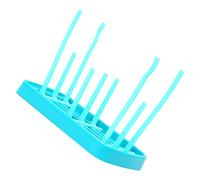 Scolapiatti per biberon, eccellente ventilazione con bordi arrotondati blu, rimovibile per viaggi