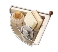 Scolapiatti per lavello, in acciaio inox, ad angolo, per lavello | Lavello Scarico Rack Accessori Da Cucina Per Spugna Spazzola Asciugamano Casa Bancone Dispensa | Appartamento Ristorante Rvs