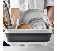 Scolapiatti Pieghevole Scolapiatti Organizzatore Di Stoviglie Portatile
