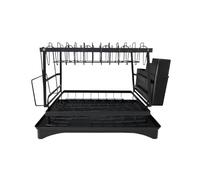Scolapiatti Portatile Robusto In Ferro A 2 Livelli Designs Tagliere Staccabile Porta Bicchieri Incluso Designs D2RD