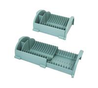 Scolapiatti posate da appoggio retrattile regolabile allungabile salvaspazio slim per cucina in plastica made in Italy (Tiffany)