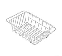 Scolapiatti realizzato in acciaio inox ispessito con sponda laterale più alta per evitare che gli oggetti cadano durante l'uso (l)