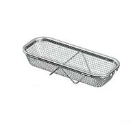 Scolapiatti regolabile in acciaio inox con design retrattile per un efficiente drenaggio dell'acqua e cibo per il lavaggio nel lavello della cucina e nello scolapiatti (piccolo)
