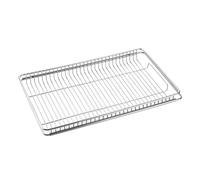 Scolapiatti regolabile in acciaio inox sopra il lavello scolapiatti con supporti in sil, pieghevole, piedini in gomma antiscivolo, soluzione salvaspazio per la casa