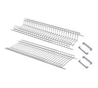 Scolapiatti Scolabicchieri Acciaio Cromato Supp Laterali Plt L 86 cm