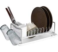 Scolapiatti, Scolapiatti, Contenitore for ciotole a strato singolo, contenitore for bacchette, contenitore for cucina, organizer for riporre gli utensili/argento/50 * 33 * 17 cm(41.4 * 21.5 * 15Cm)
